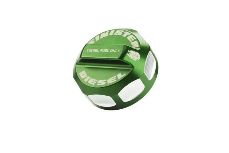 Sinister Diesel 08-16 Ford Powerstroke 6.4/6.7L Fuel Cap- Green SD-FFC08-01-20-GRN SD-FFC08-01-20-GRN Photo - Primary