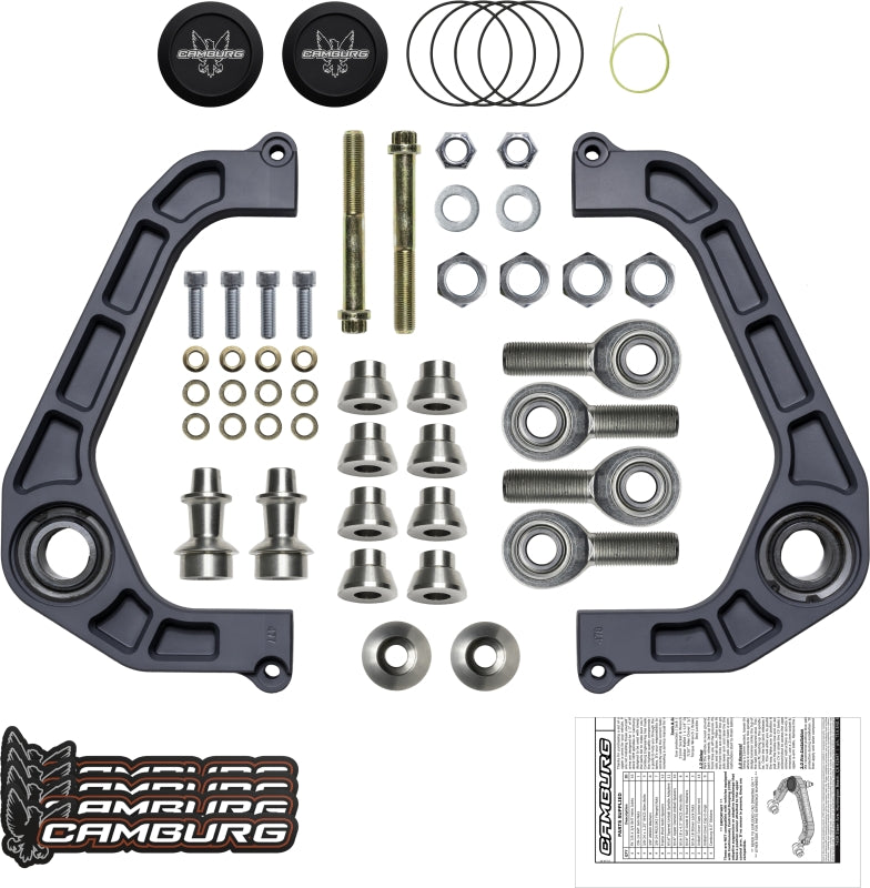 Camburg Ford F-150 2WD/4WD 21-23 KINETIK V2 Performance Billet Uniball Upper Arms CAM-110211-GRY CAM-110211-GRY Photo - out of package
