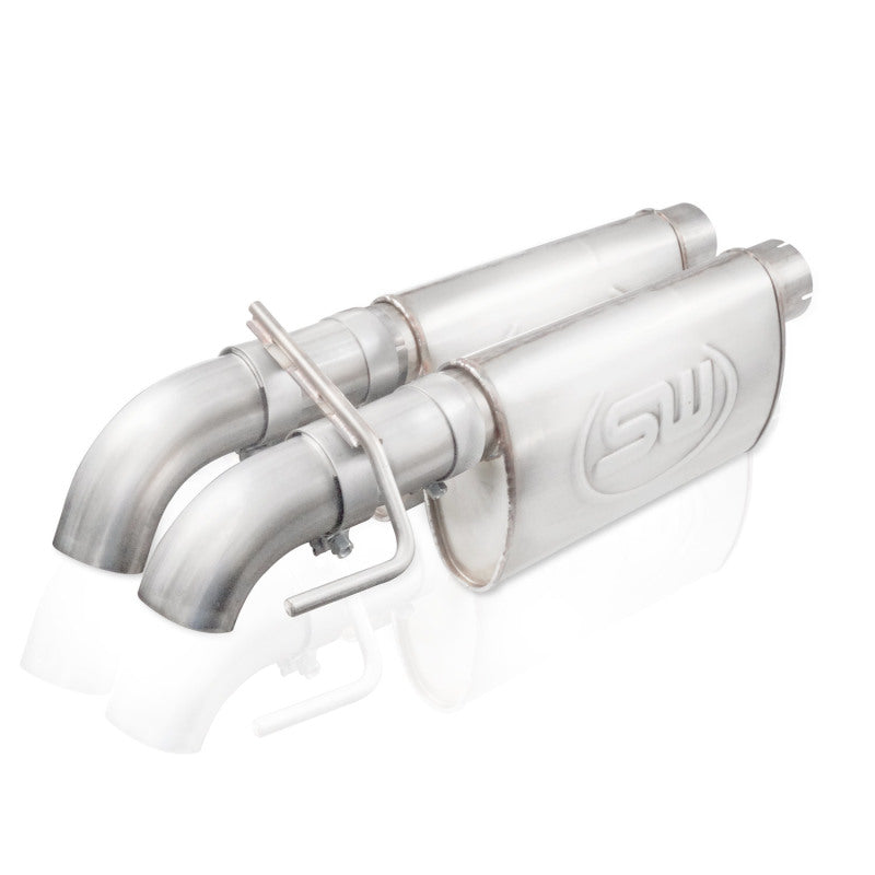 Stainless Works 2010-14 Ford Raptor 3in Exhaust Chambered Mufflers Dump Exit FTR13CBDP FTR13CBDP Photo - Primary