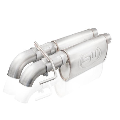 Stainless Works 2010-14 Ford Raptor 3in Exhaust Chambered Mufflers Dump Exit FTR13CBDP FTR13CBDP Photo - Primary