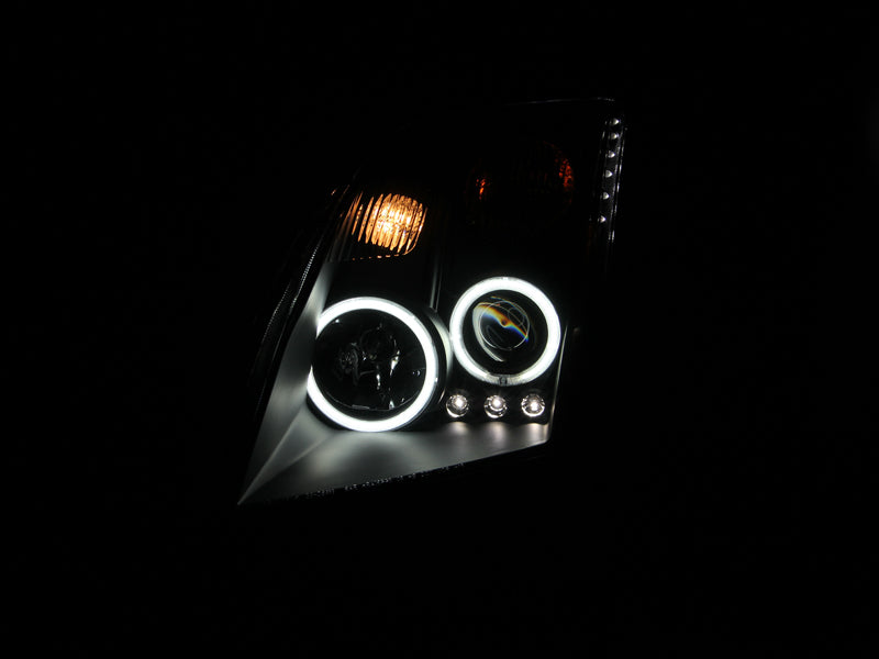 Anzo 2007-2012 Nissan Sentra Projector Headlights Black 121276 Photo - Unmounted