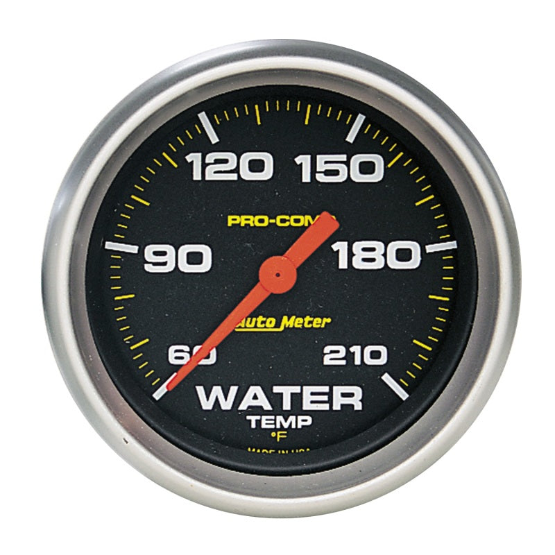 Autometer Pro Comp 60-210 Deg F Full Sweep Electronic Water Temperature Low Temp Gauge 5469 5469 Photo - Primary
