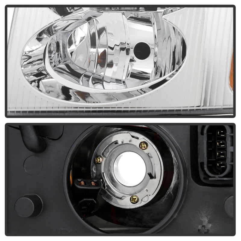 SPYDER xTune 02-09 GMC Envoy OEM Style Headlights - Chrome (HD-JH-GEN02-AM-C) 9042669 9042669 Photo - Unmounted