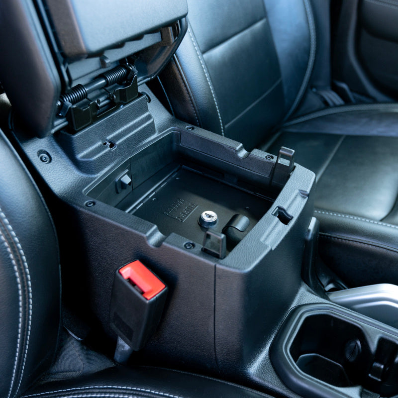 Tuffy Products Tuffy Console Safe W/ Keyed Lock For Jeep Wrangler & Gladiator 348-01 348-01 Photo - Close Up
