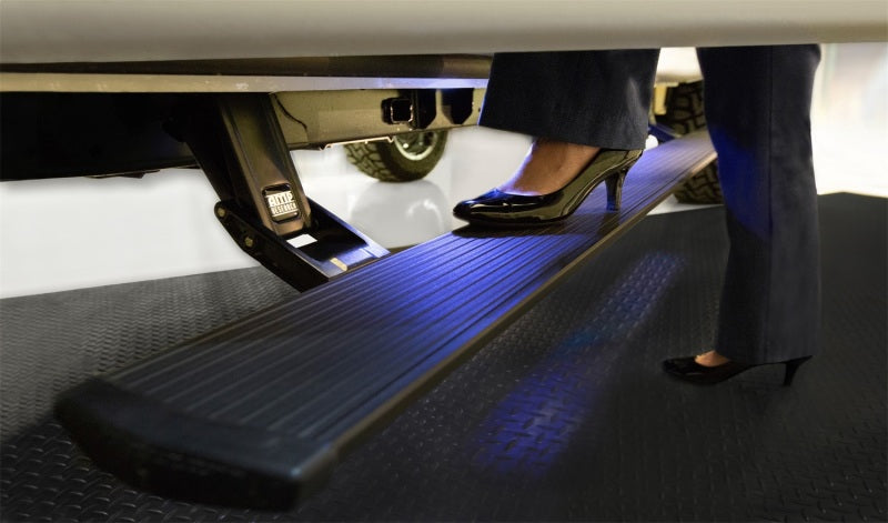 AMP Research 2020 Ford F150 /250/350/450 PowerStep Running Boards Plug N Play - Black 76236-01A 76236-01A Photo - Mounted