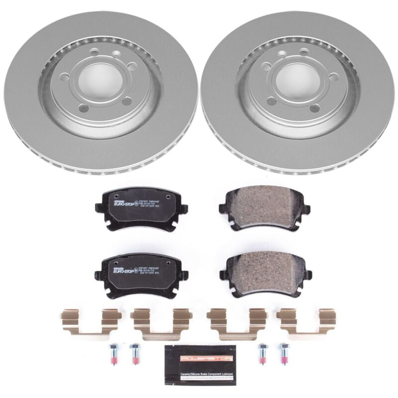 PowerStop Power Stop 04-09 Audi S4 Rear Euro-Stop Brake Kit ESK4564 ESK4564 Photo - Primary