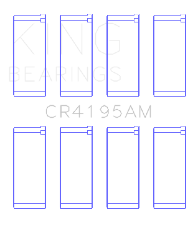 King Engine Bearings King 95-02 Chrysler L4 2.0L/122 (Size +0.5) Rob Bearing Set CR4195AM0.5 CR4195AM0.5 Photo - Primary