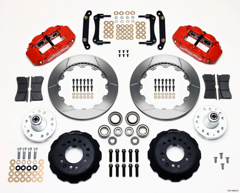 Wilwood Narrow Superlite 6R Front Hub Kit 12.88in Red 70-78 Camaro (*Line Kit Needed*) 140-10485-R 140-10485-R Photo - Primary