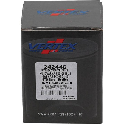Vertex Pistons Vertex Piston 2024 KTM 300 EXC 300cc Cast Replica Piston Kit 24244C 24244C Photo - Primary