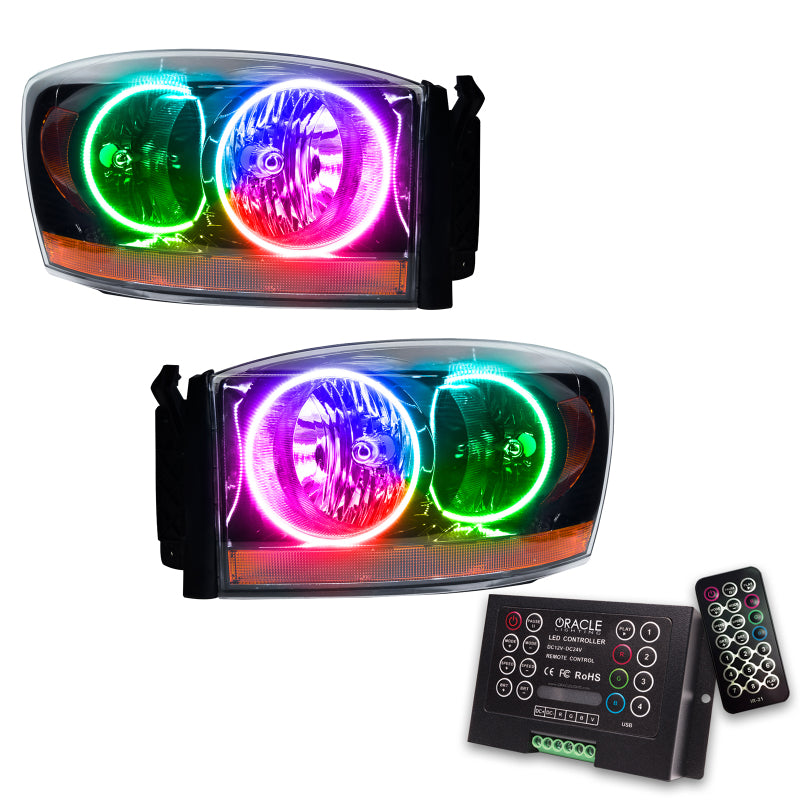 ORACLE Lighting Oracle 06 Dodge Ram SMD HL - Black - ColorSHIFT w/ 2.0 Controller 7033-333 7033-333 Photo - Primary
