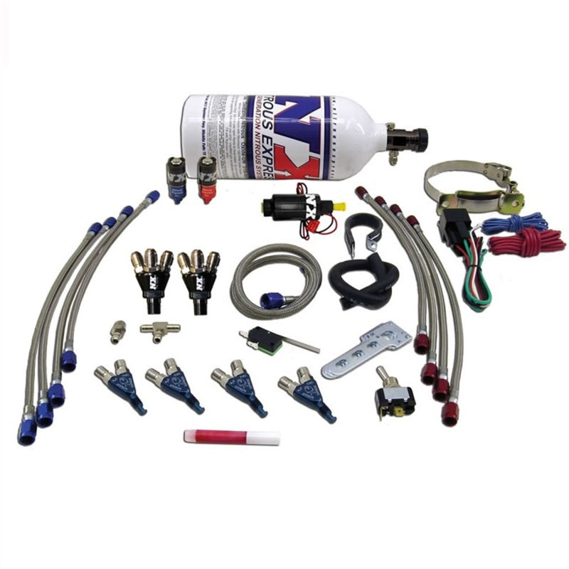 Nitrous Express 4 Cyl Piranha Nitrous Kit w/2.5lb Bottle 60005P 60005P Photo - Primary