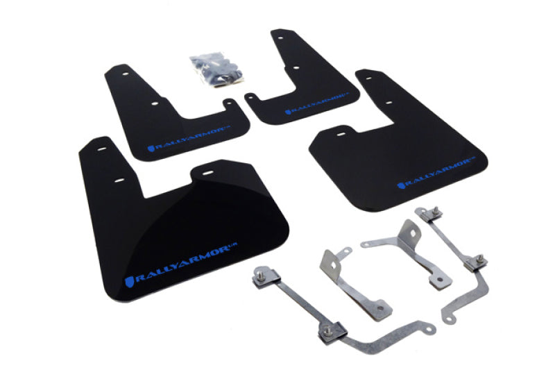 Rally Armor 2008-14 STI Mud flap Blue Logo MF15-UR-BLK/BL Photo - Primary