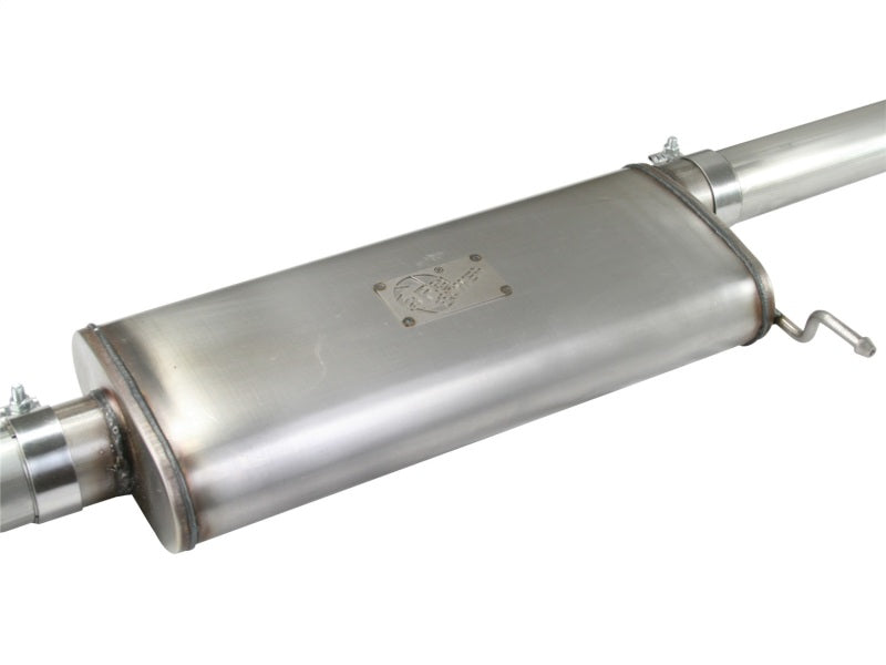 aFe MACH Force-Xp 3in 409 Stainless Steel Cat-Back Exhaust System w/Polish 49-44013-P Photo - Unmounted