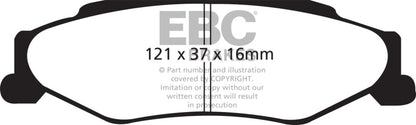 EBC Disc Brake Pad Set DP31160C Photo - Primary