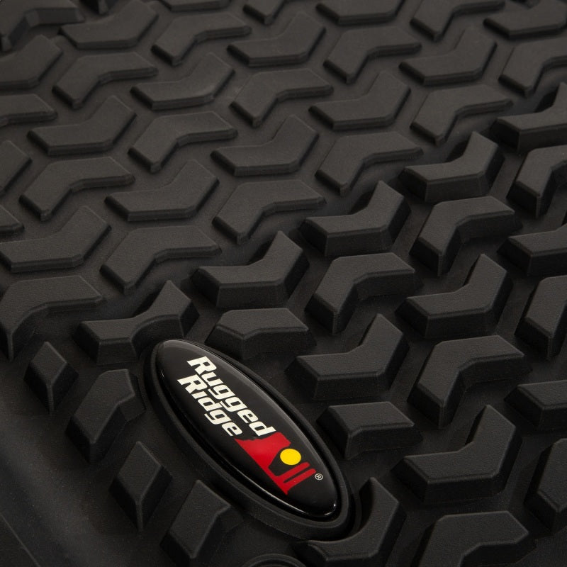 Rugged Ridge All Terrain Floor Liner,Front Pair,Black;18-18 Jeep Wrangler JL/JLU 12920.36 Photo - Unmounted