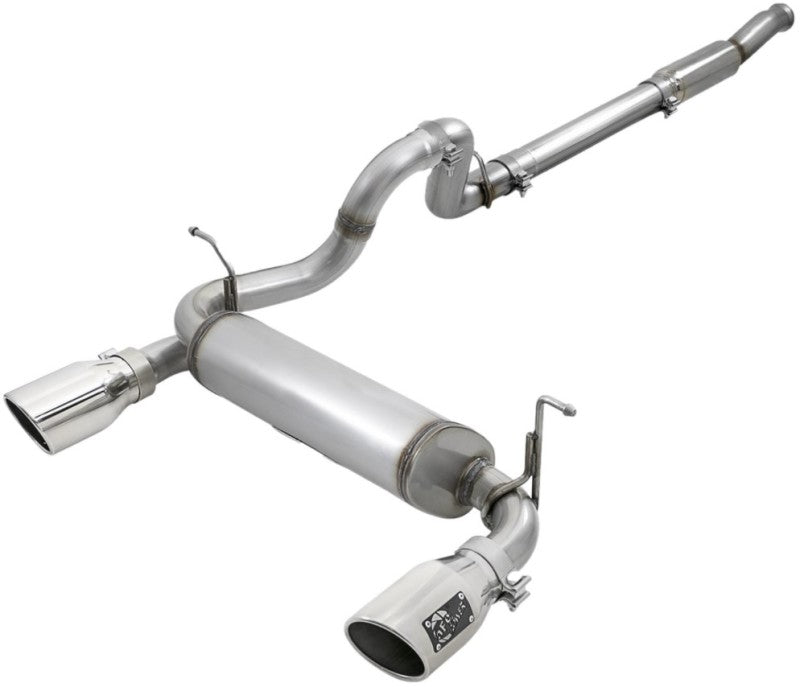 aFe Rebel Series 409 Stainless Steel Cat-Back Exhaust 18-21 Jeep Wrangler JL 2.0L (t) - Polished Tip 49-48096-P 49-48096-P User 1