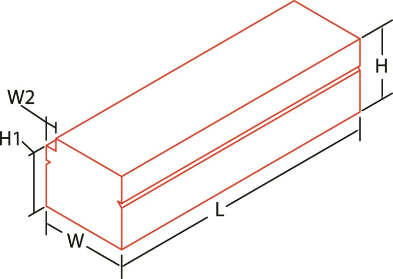 Dee Zee Deezee Universal Tool Box - Red Chest BT Alum 56In Slanted DZ8556 DZ8556 Technical Drawing