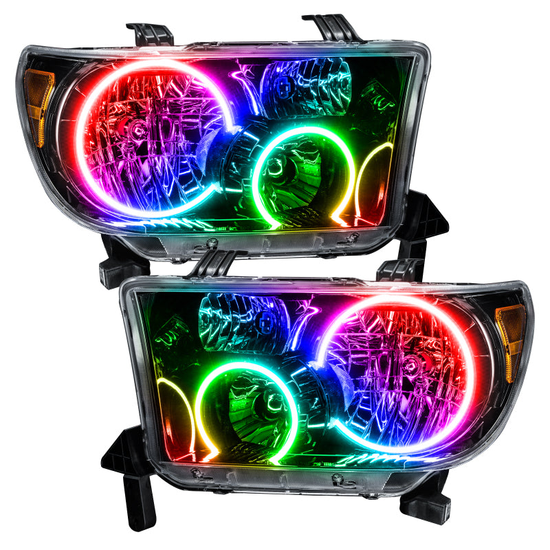 ORACLE Lighting Oracle 07-11 Toyota Tundra Pre-Assembled Headlights - Black Housing - ColorSHIFT w/ BC1 Controller 7119-335 7119-335 Photo - out of package