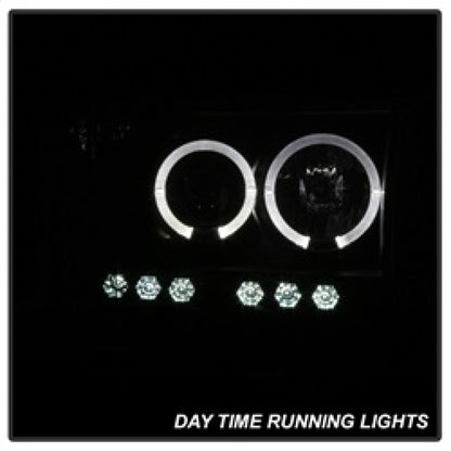 Spyder Dodge Ram 1500 02-05 03-05 Projector Headlights LED Halo LED Blk Smke PRO-YD-DR02-HL-BSM 5078384 5078384 Photo - Primary
