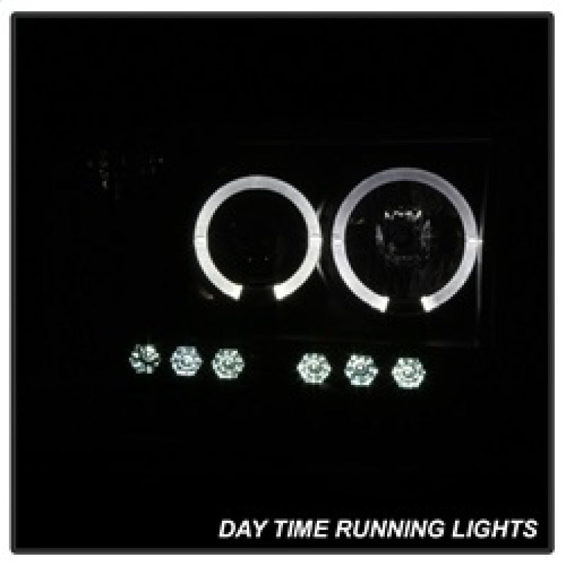 Spyder Dodge Ram 1500 02-05 03-05 Projector Headlights LED Halo LED Blk Smke PRO-YD-DR02-HL-BSM 5078384 5078384 Photo - Primary
