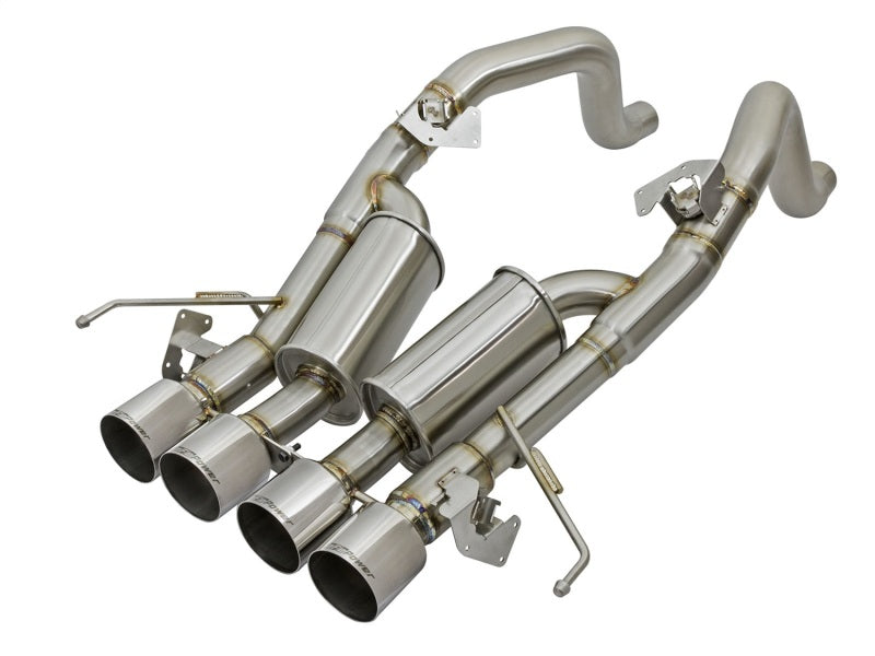 aFe MACHForce XP 3in-2 1/2in Axle Back 304SS Exhaust w/ Polished Tips 14-17 Chevy Corvette V8-6.2L 49-34056-P 49-34056-P Photo - Primary