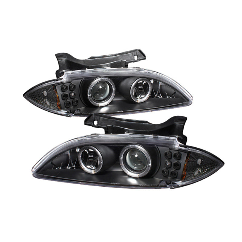 Spyder Chevy Cavalier 95-99 Projector Headlights LED Halo replaceanle LEDs Blk PRO-YD-CCAV95-BK 5009265 5009265 Photo - Primary