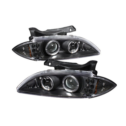 Spyder Chevy Cavalier 95-99 Projector Headlights LED Halo replaceanle LEDs Blk PRO-YD-CCAV95-BK 5009265 5009265 Photo - Primary