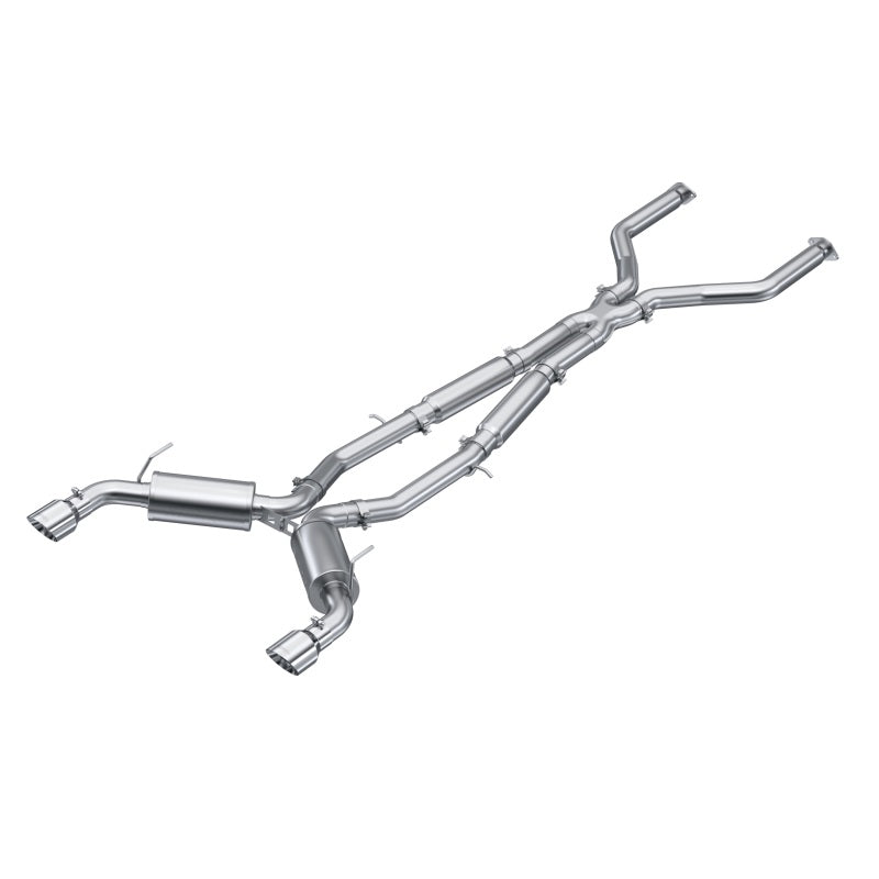 MBRP 16-22 Infiniti Q50 3.0L RWD/AWD 3in Cat-Back Dual Split Rear Street Version T304 S4405304 S4405304 Photo - Primary