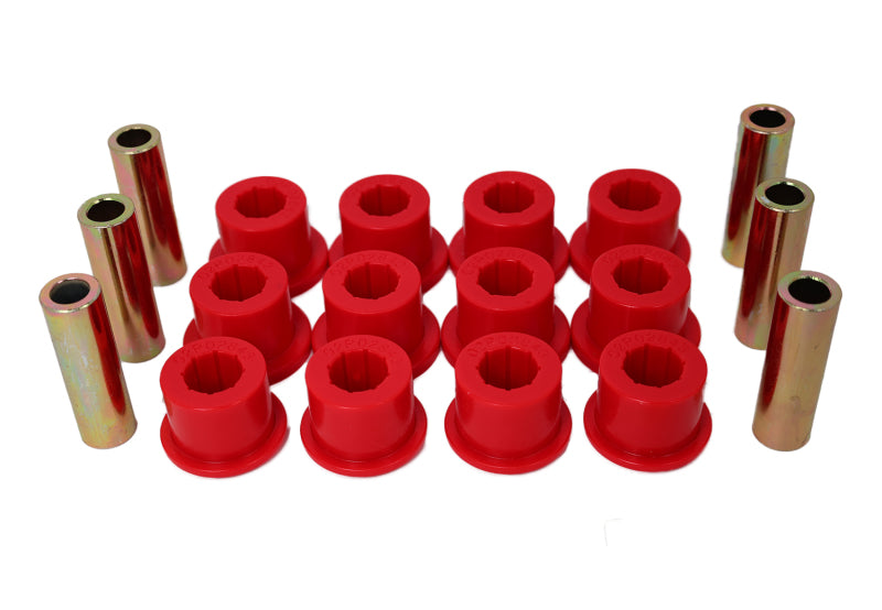 Energy Suspension 05-14 Toyota Tacoma Rear Leaf Spring Bushings - Red 8.2116R 8.2116R Photo - Primary