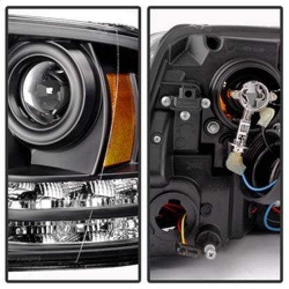 Spyder Dodge Ram 09-12 Projector Headlights Light Bar DRL Black PRO-YD-DR09-LBDRL-BK 5081001 5081001 Photo - Unmounted