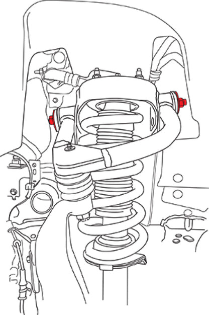 SPC Performance Control Arm Hardware 21015 21015 Line Art