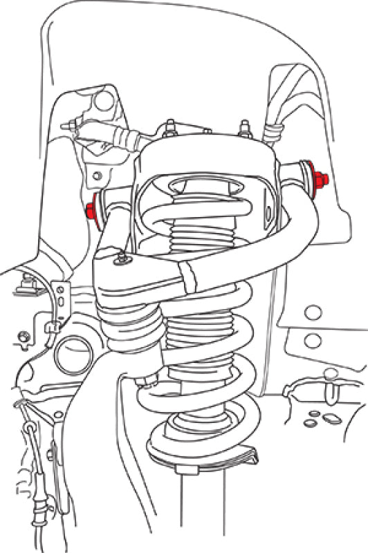 SPC Performance Control Arm Hardware 21015 21015 Line Art