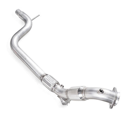 Stainless Works 2015-16 Mustang Downpipe 3in High-Flow Cats Factory Connection M15EDPCAT M15EDPCAT Photo - Primary
