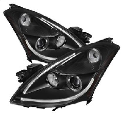 Spyder Nissan Altima 4Dr 10-12 Projector Headlights Light DRL LED Halo Blk PRO-YD-NA104D-LTDRL-BK 5076830 5076830 Photo - Primary