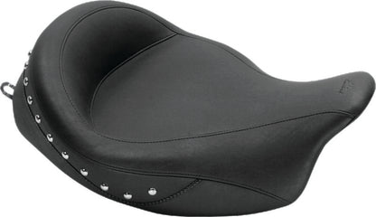 Mustang Motorcycle Mustang 08-21 Harley Electra Glide Std,Rd Glide,Rd King,Str Glide Touring Solo Seat w/Studs - Black 76068 76068 Photo - Primary