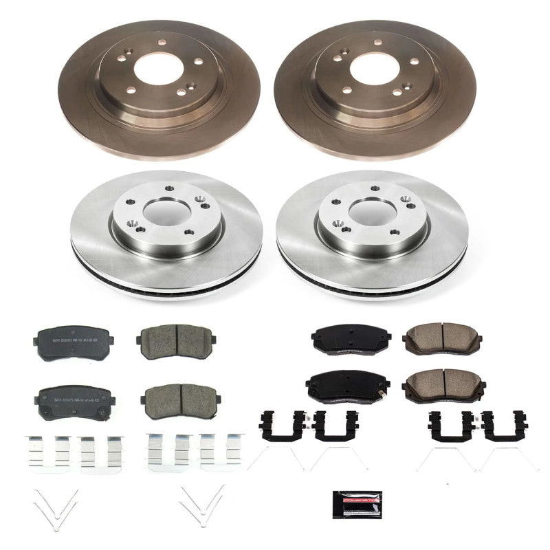 PowerStop Power Stop 2022 Hyundai Kona Front & Rear Autospecialty Brake Kit KOE9022