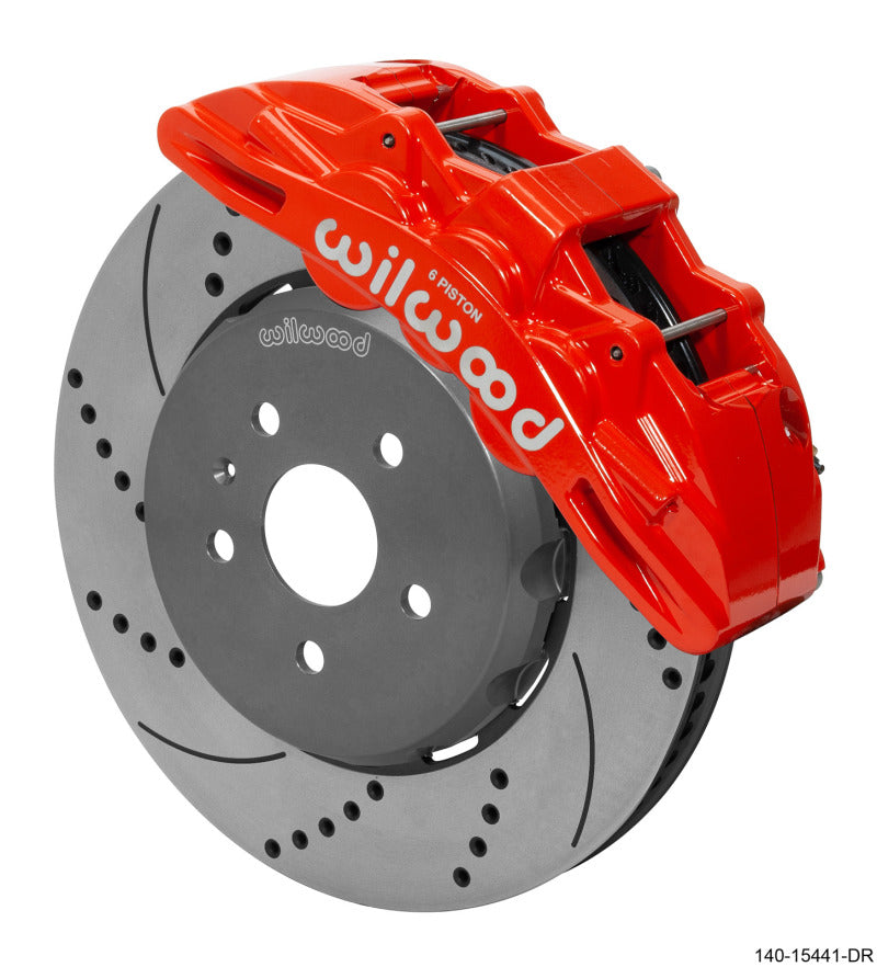 Wilwood SX6R Front Brake Kit 15in SRP Drilled/Slotted Rotor - Red 140-15441-DR 140-15441-DR User 1