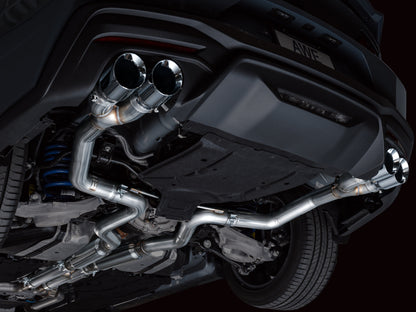 AWE Tuning AWE 2024 Ford Mustang GT Fastback S650 RWD Track Edition Catback Exhaust w/ Quad Chrome Silver Tips 3020-42650 3020-42650 Photo - Mounted