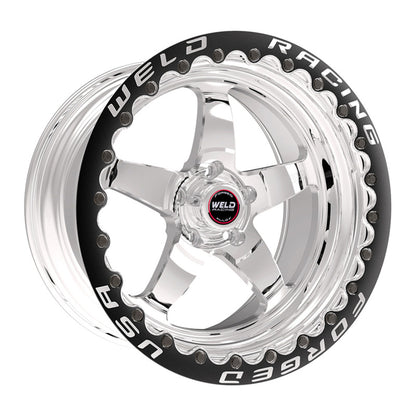 Weld S71 15x8.33 / 5x4.75 BP / 5.5in. BS Polished Wheel (Low Pad) - Black Single Beadlock MT 71LP508B55F 71LP508B55F User 1