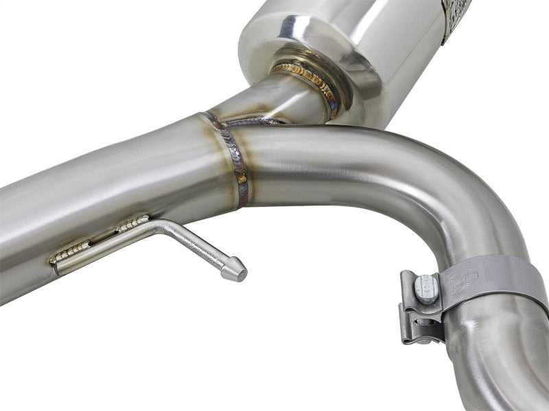 aFe Takeda 3 In to 2-1/2 In 304 Stainless Steel Cat-Back Exhaust System 49-36701-L Photo - Unmounted