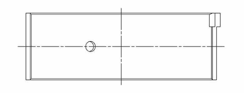 ACL Toyota/Lexus 2JZGE/2JZGTE 3.0L 0.025 Oversized High Performance Rod Bearing Set - CT-1 Coated 6B8100HC-.025 6B8100HC-.025 Technical Drawing
