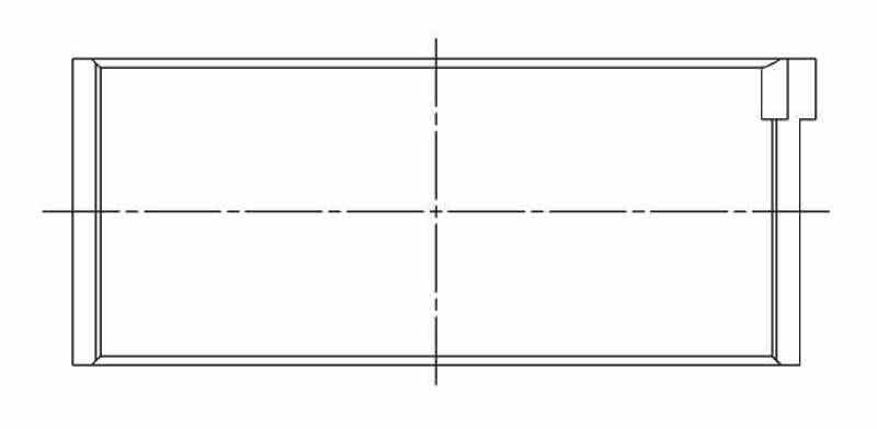 ACL Peugeot 1.9L XU9 / 2.0L XU10 Standard Size Race Series Rod Bearing Set 4B7700H-STD 4B7700H-STD Technical Drawing