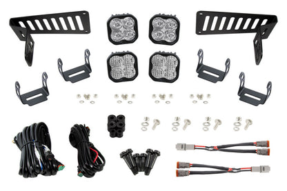 Diode Dynamics 18-21 Jeep JL Wrangler/Gladiator SS3 Cowl LED Bracket Kit - White Sport DD6553 DD6553 Photo - Primary
