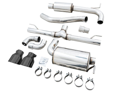 AWE Tuning AWE 2022 VW GTI MK8 Touring Edition Exhaust - Diamond Black Tips 3015-33658 3015-33658 Photo - out of package