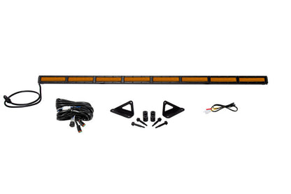 Diode Dynamics 18-21 Jeep JL Wrangler/Gladiator SS50 Hood LED Light Bar Kit - Amber Flood DD6108 DD6108 Photo - Primary