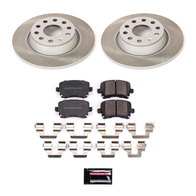 PowerStop Power Stop 09-10 Volkswagen Tiguan Rear Semi-Coated Rotor Kit SC2261 SC2261 Photo - Primary