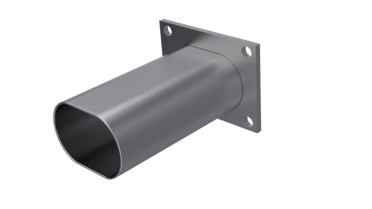 QTP 3in Weld-On QTEC Low Profile Conncetion Oval Tube Kit 10338 10338 Photo - Primary