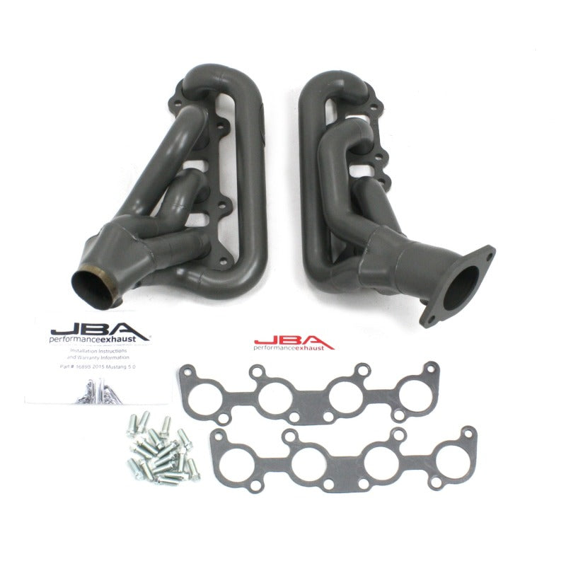 JBA 15-20 Ford Mustang 5.0L Coyote 1-3/4in Primary Ti Ctd Cat4Ward Header 1689SJT 1689SJT Photo - Primary