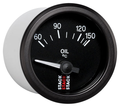 Autometer Stack 52mm 60-150 Deg C M10 Male Electric Oil Temp Gauge - Black ST3209 ST3209 User 5