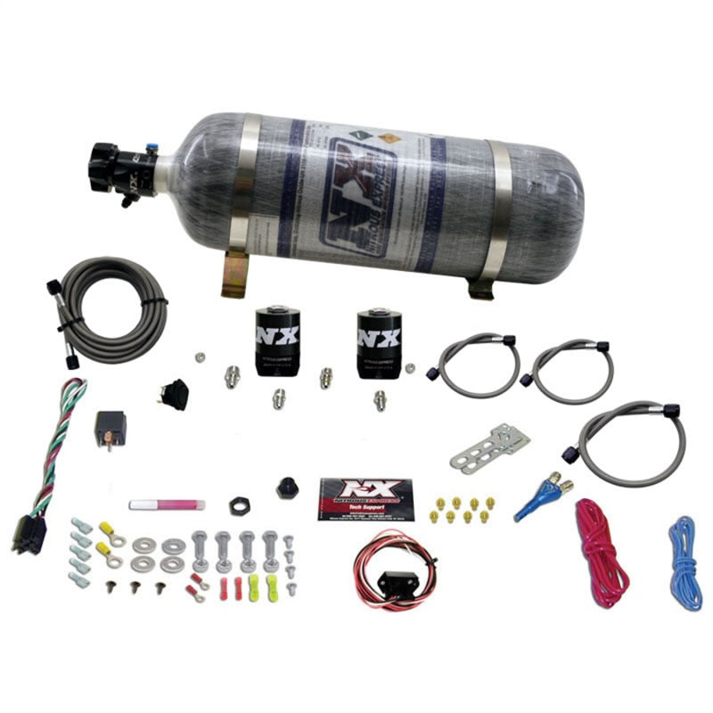 Nitrous Express 10-15 Chevrolet Camaro (5th Gen) Single Nozzle Nitrous Kit (35-150HP) w/Comp Bottle 20930-12 20930-12 Photo - Primary
